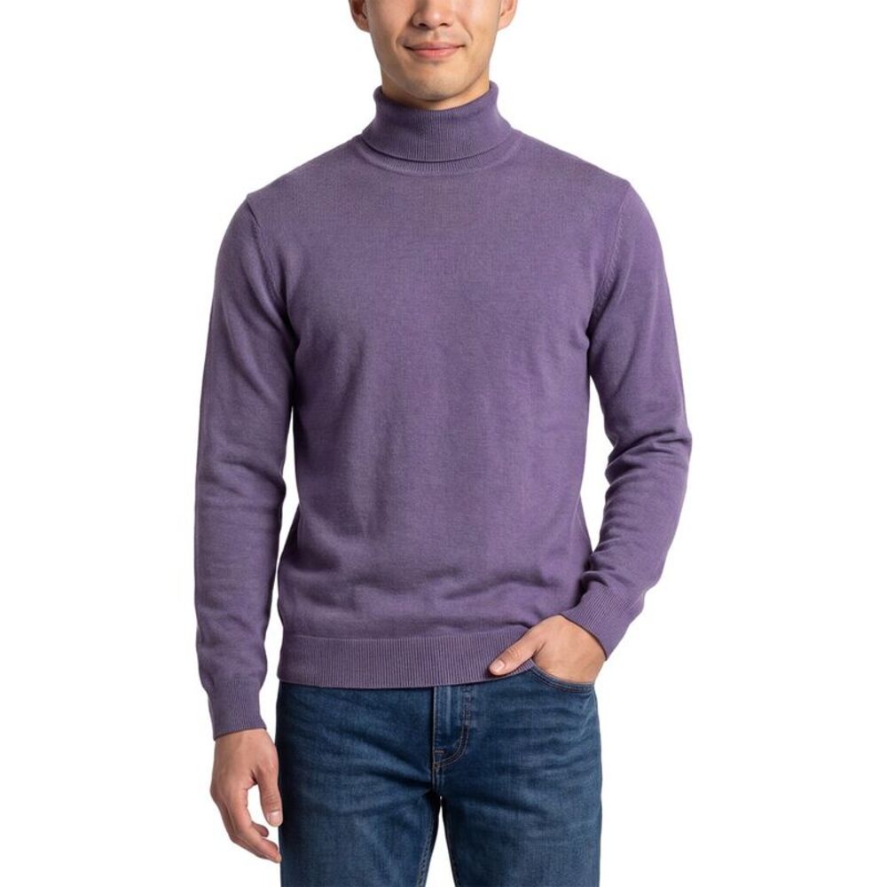 Corneliani Mens  Cc Collection Wool & Cashmere-Blend Turtleneck Sweater, Purple